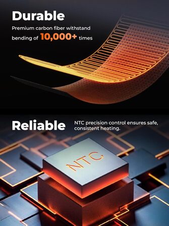 Обогрівальна жилетка OROORO для жінок, флісова, з Powerbank, чорна, XL