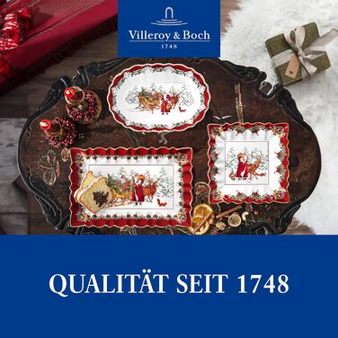 Villeroy & Boch Toy's Fantasy Різдвяна велика тарілка для випічки, страв та сервірування, преміум порцеляна