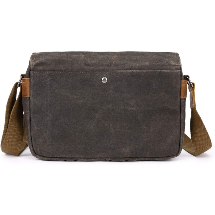 Сумка-переноска для камери Neuleben з відділенням для камери, vintage, маленька, на плечі, з вощеного канвасу, зелена (для жінок/чоловіків)