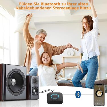 1Mii B06 Plus Bluetooth HiFi Аудіоприймач: Бездротовий адаптер aptX HD aptX-Adaptive Bluetooth 5.3 для стереосистеми, смартфонів та планшетів