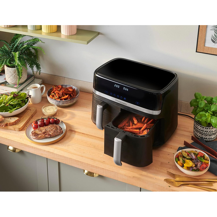 Фритюрниця Russell Hobbs SatisFry з 2 камерами, 9л, Rapid AirFryer, 9 програм, тиха робота, миється в посудомийній машині