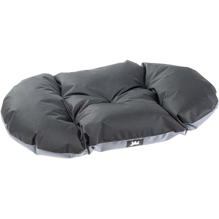 Ортопедичне собаче ліжко Ferplast для великих собак: м'яка лежанка, водонепроникний знімний чохол, 110 x 70 x 8 см, сірий