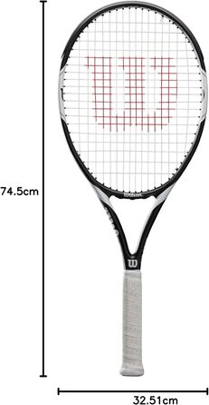 Тенісний корт Wilson Federer Team 105, унісекс, для початківців та любителів, розмір ручки L2