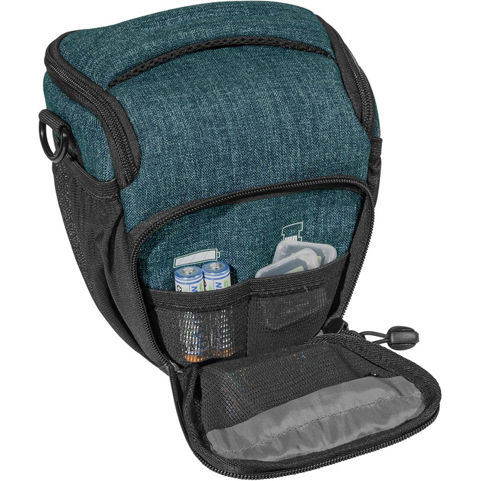 Захисний екран для камери PEDEA SLR сумісний з Olympus, Canon, Nikon, Panasonic (Розмір M, Petrol)