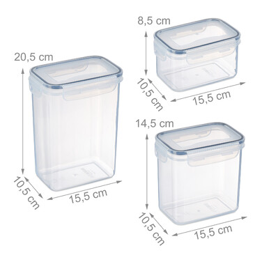 Relaxdays 10-Piece Storage Containers with Lids
