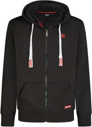 Чоловіча толстовка на блискавці з капюшоном riverso RIVNoah, Regular Fit, колір Black-formula Red