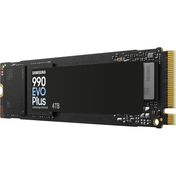 SSD Samsung 990 EVO Plus 4TB NVMe M.2 PCIe 4.0/5.0 (MZ-V9S1T0BW) - для геймінгу та графіки