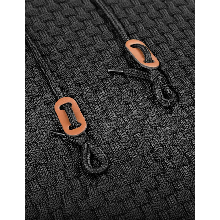 Пуловер чоловічий TARAINYA з капюшоном, теплий светр з довгим рукавом, чорний, XL