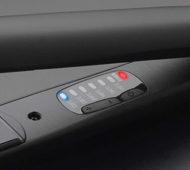 Diva Pro Styling Digital Flat Iron - Ceramic Plates - Auto Shutoff - 3m Cord - Black