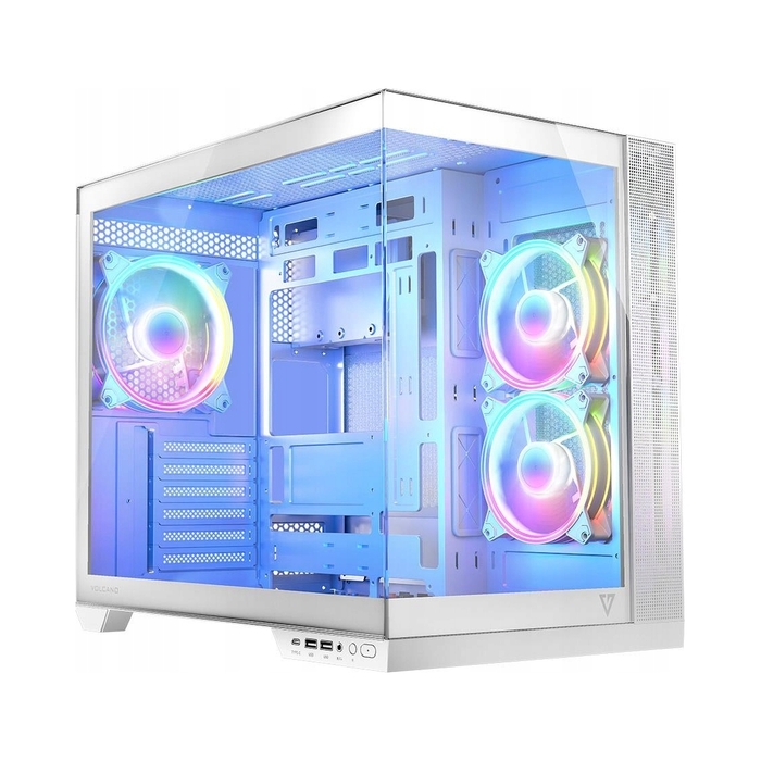 Корпус Modecom VOLCNO PANORAMA APEX ARGB Midi Tower, білий