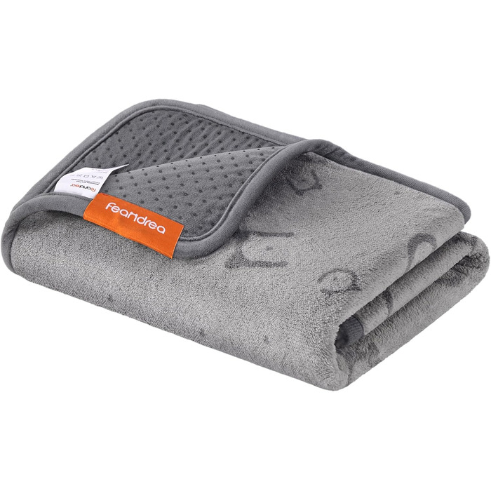 Водонепроникний килимок для собак Feandrea, 2 шт., 122 x 91 см, XL, антиковзаюча, вбираюча, для собак, котів, кроликів, сірий