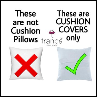 Set of 5 pillow covers made of high-quality cotton, 61 x 61 cm, for throw pillows/small pillow covers only, 60 x 60 cm, Dori and Damask, Mustard Yellow, 5 pieces