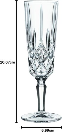 Келихи для шампанського Nachtmann Noblesse, 4 шт, 150 мл, кришталеве скло, німецьке виробництво, можна мити в посудомийній машині