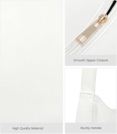 Сумка жіноча LOVEVOOK міні клатч через плече, біла екошкіра - для побачень, вечірок, покупок