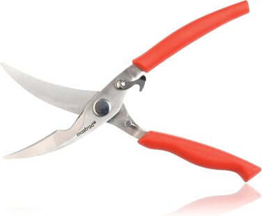 Mastrad F24315 Kitchen Scissors, Plastic, Red, 20.5 x 9.4 x 10.1 cm