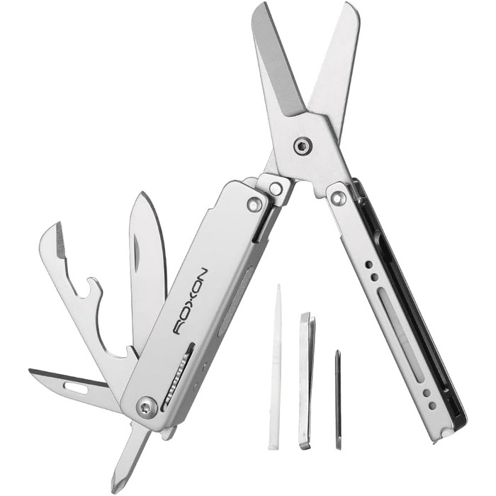 Мультитул ROXON M3 13-в-1 з мультиінструментами, зубочисткою та пінцетом. Компактний та практичний набір інструментів