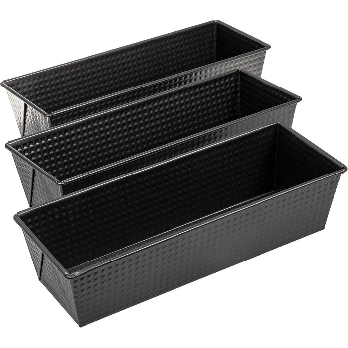 SIDCO Loaf Pan 3 x Cake Pan King Cake Pan Baking Pan Bread Pan Cake Pan 30 cm