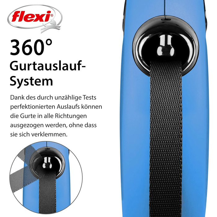 Flexi Classic M рулетка для собак до 25 кг, 5 м, червона