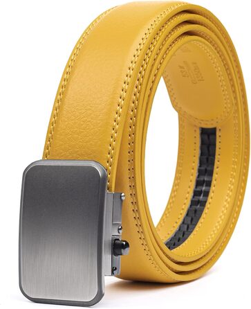 Чоловічий шкіряний ремінь Joseph Elliott з регулюванням на пряжці, для гольфу, колір хакі, пряжка з нержавіючої сталі