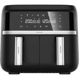Фритюрниця Cecotec Cecofry Advance Double X 9л, 2850 Вт, чорна. Дві корзини, подвійний контроль температури, PerfectCook, без олії