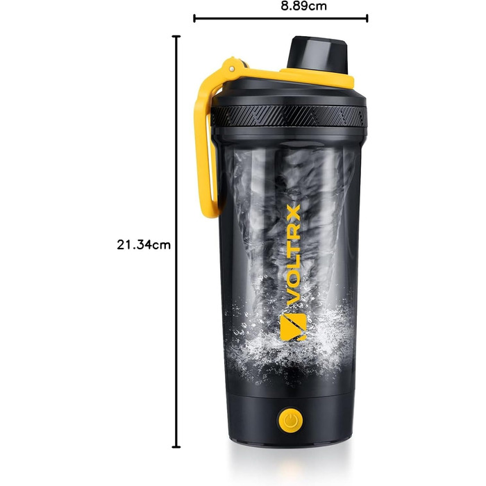 Електричний шейкер Voltrx Gallium USB-C для протеїнових коктейлів та смузі, 24oz (жовтий), Tritan, без BPA