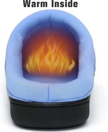 Тапочки домовиті жіночі Mishansha Herren з піною пам'яті, антиковзаючі, розмір 36-49 (Небесно-блакитний, 48 EU)