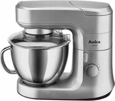 Кухонний комбайн Amica KML 6011, 1000 Вт, сріблястий/сірий