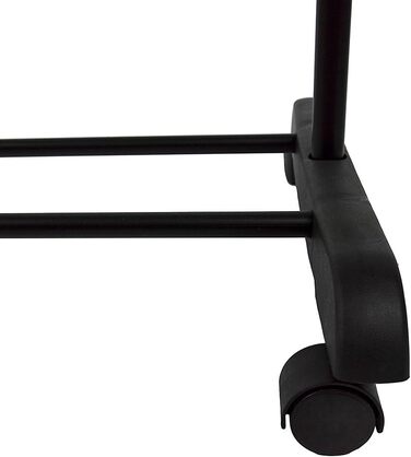 Home Vida Clothes Rack, Single Clothes Rod, Adjustable, (Silver)