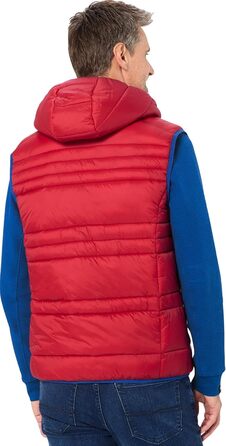 Чоловіча степкова жилетка NORDCAP, легка, тепла та вітронепроникна, спортивна жилетка з капюшоном та кишенями на блискавці, розмір M-3 (L, Червоний)