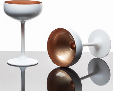 Набір келихів для шампанського Stölzle Lausitz Elements 6 шт. (230 мл) – Чорний/Бронзовий