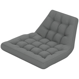 Подушка для сидіння Outsunny, 120x100 см подушка для стільця зі спинкою, 8 см товщиною м'яка підкладка, водовідштовхуюча подушка для сидіння для гойдалок та підвісних крісел, сірого кольору | Aosom