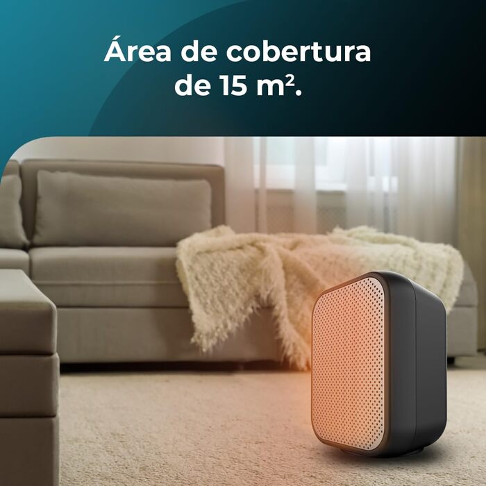 Керамічний обігрівач Cecotec Ready Warm 6100 Ceramic Rotate: обігрів до 20 м², 1500 Вт, регулювання температури, захист від перекидання, білий/чорний