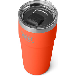 Термос YETI Rambler 20 oz (591 мл) з кришкою MagSlider, колір Papaya