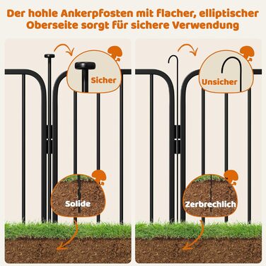 Вольєр для цуценят Yaheetech 12-секційний, 100 см, з замком, тихі труби, захист для підлоги, 8 мм металевий дріт, для квартири та саду