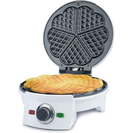 Вафельниця Korona Party 41007 Standard | Вафлі для вечірок | 1000 Вт, діаметр 18 см | Автоматичне регулювання температури, червона