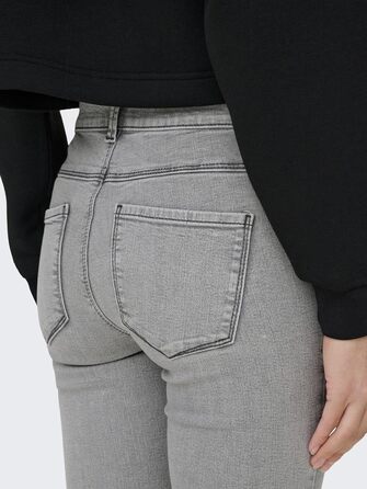 Джинси жіночі Only Skinny DNM NOOS блакитні, базові, стрітстайл (S / 32L, світло-сірий денім)