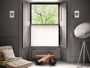 Стійки KEF S1 для активних колонок LSX та LSX II (пара), білий/сріблястий