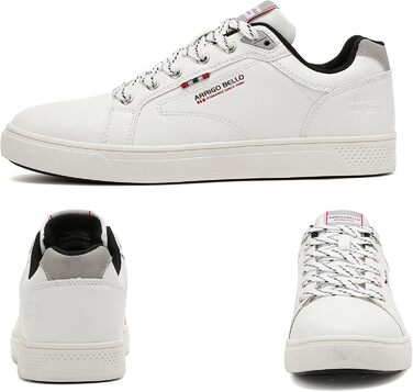 ARRIGO BELLO Кросівки чоловічі білі, спортивні, для ходьби та бігу, розмір 41-46