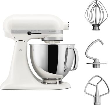 Планетарний міксер KitchenAid Artisan 4,7л, колір порцеляново-білий