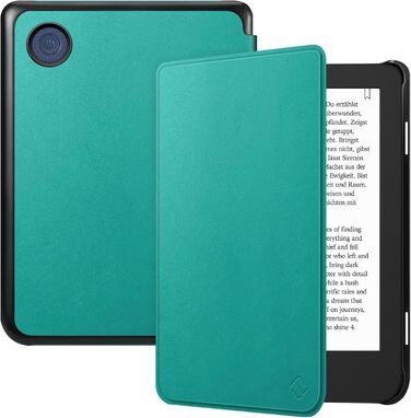 Чохол Fintie для Tolino Shine Color/Shine(2024)/Shine 4(2022) & Kobo Clara Colour/Clara BW(2024)/Clara 2E(2022) eReader - ультратонкий з авто-сном/пробудженням та магнітною застібкою, блакитний мармур (Z - смарагдовий)