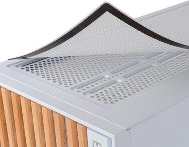 Корпус для ПК NOX Hummer Element White – ATX/Micro-ATX/ITX Midi Tower з сітчастою передньою та верхньою панелями, скло, 3 x 140 мм вентилятори, підтримка 10 вентиляторів, USB-C/USB 3.0, білий