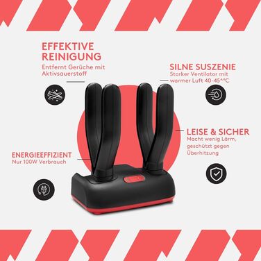 Сушарка для взуття 2 пари з дезодорантом та функцією видалення запаху (110W) | Антибактеріальна сушарка для футбольного, спортивного взуття