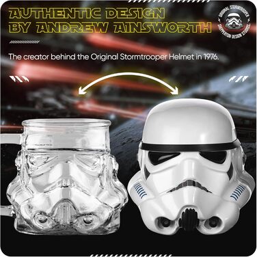 Пивний кухоль Stormtrooper (Зоряні війни) прозорий, 600 мл – оригінальний подарунок для фанатів