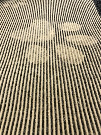 Килимок для собак Elropet Vetbed: преміум якість, 22 мм, для маленьких та великих собак. Деки для собак S/M/L (темно-сірий + сірий з лапкою)