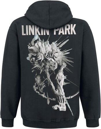 Чоловічий чорний худі Linkin Park Archer — офіційний мерч гурту, екологічна серія, розмір L
