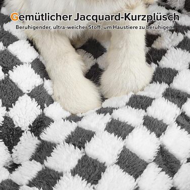 FURTIME Dog Bed - Large Dogs, Non-Slip Dog Beds, Washable Dog Basket, Anti-Anxiety Plush Dog Bed, Suitable for Large Labrador Retrievers, German Shepherds, 89×63×23 cm