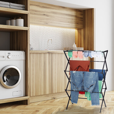 Relaxdays Folding and Extendable Clothes Rack