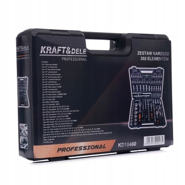 Набір інструментів у кейсі, 292 предмети, Kraft&Dele KD10460