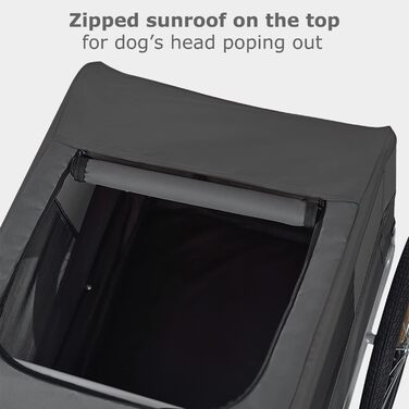 Tiggo VS Pets M: Фаркоп для собак, велосипедний причіп для собак, сірий