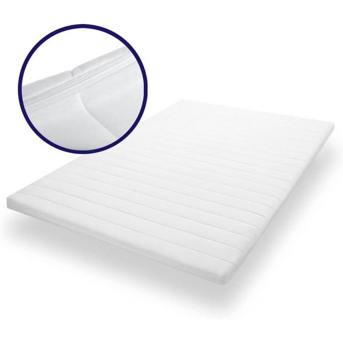 Mister Sandman Topper 80x190, Ergonomic Mattress Topper, Cold Foam Topper Soft, Comfortable, breathable mattress topper for all mattress types and box springs, Topper height approx. 5cm